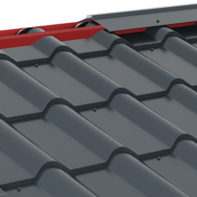 RIDGE SEALING STRIPES - MEDITERAN ROOF TILE