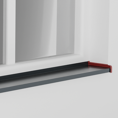 PVC CAP FOR ALUMINUM WINDOWS SILLS 165 MM