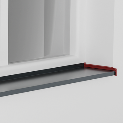 PVC CAP FOR ALUMINUM WINDOWS SILLS 225 MM