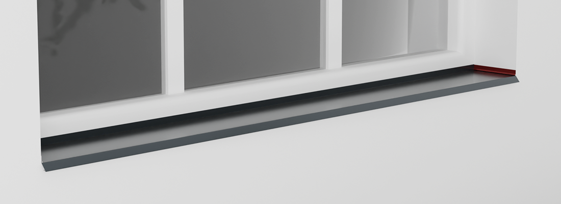 METAL WINDOWS SILLS CAP 175 MM