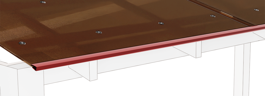 U SHAPE PROFILE <b>Polycarbonate Bronze</b>