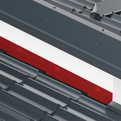 WALL EAVES METAL ROOF TILE