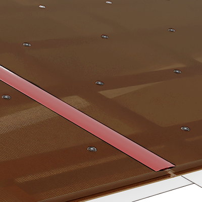 H SHAPE PROFILE <b>Polycarbonate Clear</b>