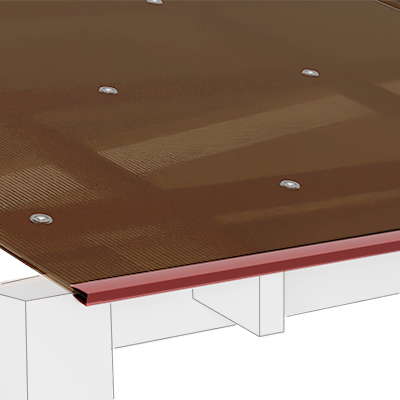 U SHAPE PROFILE <b>Polycarbonate Bronze</b>