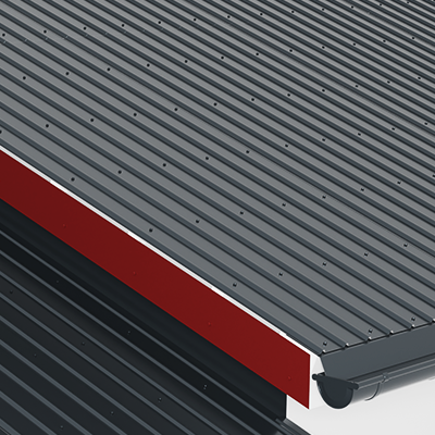 GUTTER BAND WITHOUT WATER BRAKE